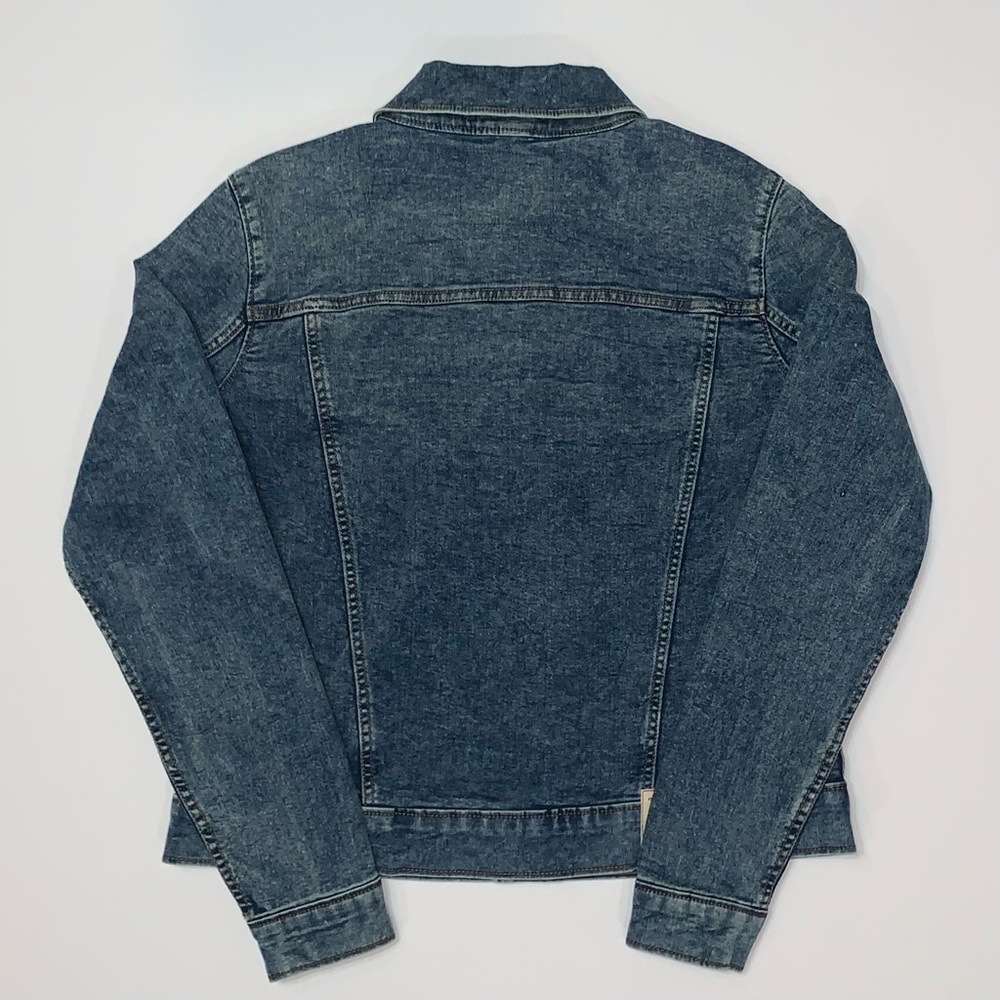 True Religion Women's Jesse Dark Blue Denim Jacket - Picture 7 of 9